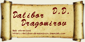 Dalibor Dragomirov vizit kartica